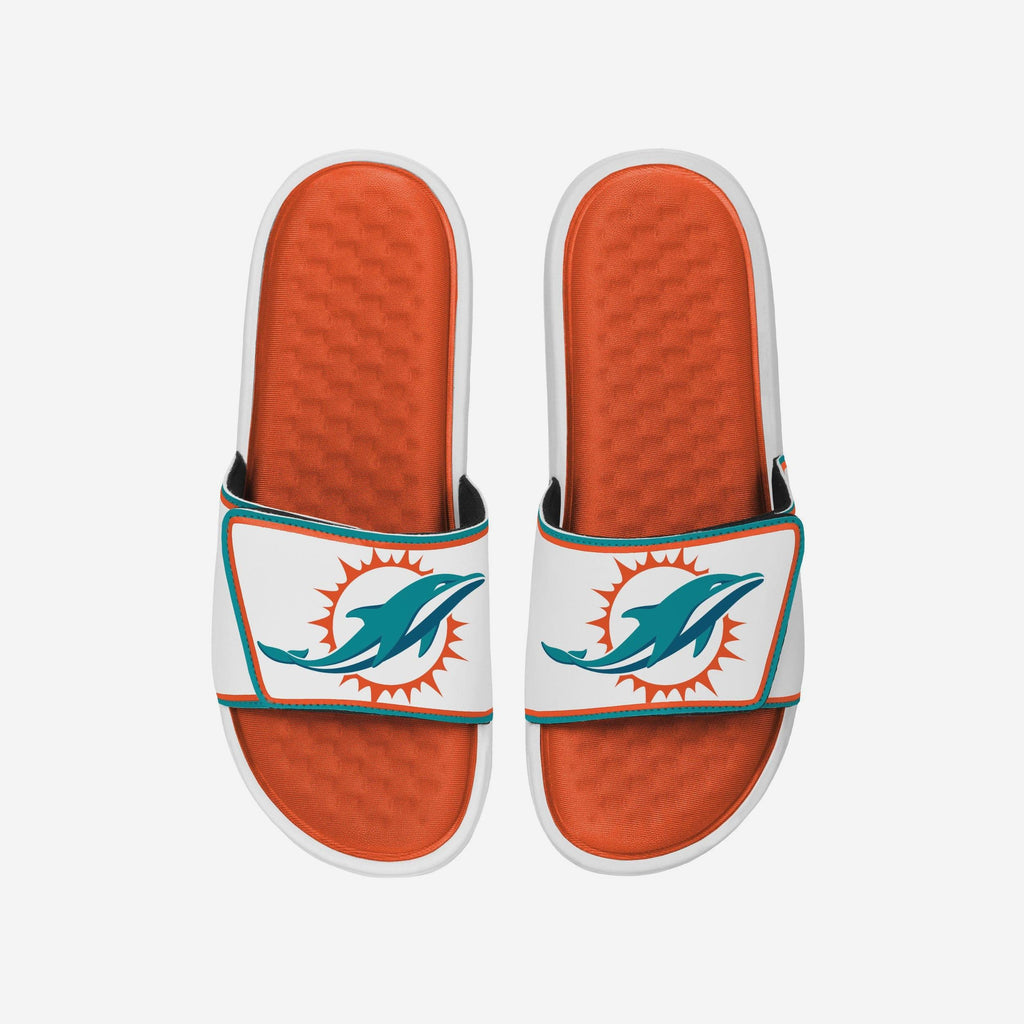 Miami Dolphins Team Color Foam Slide FOCO S - FOCO.com