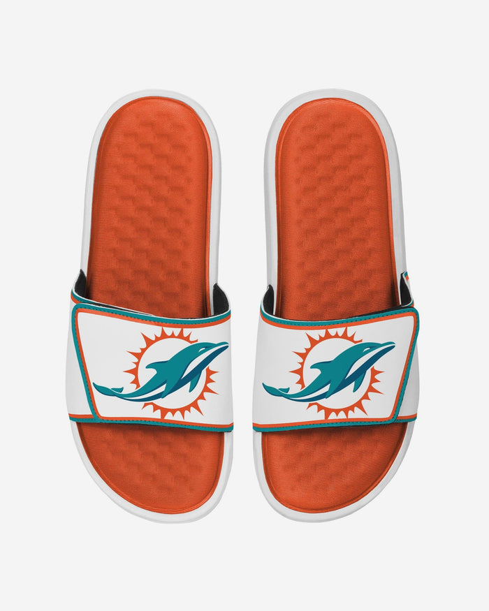 Miami Dolphins Team Color Foam Slide FOCO S - FOCO.com