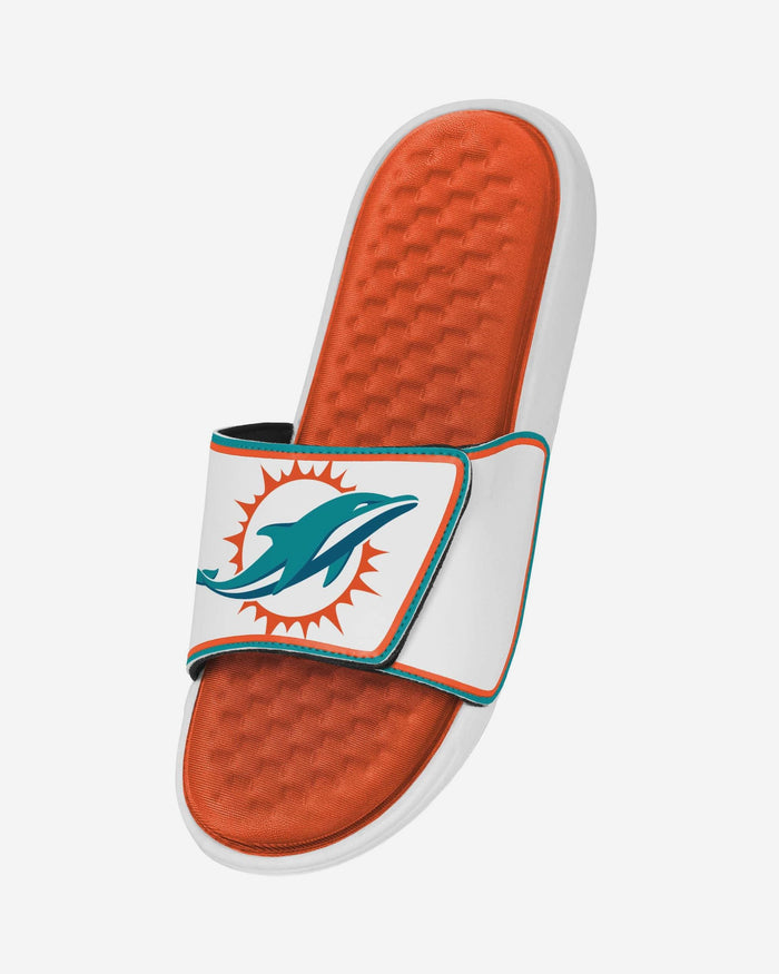 Miami Dolphins Team Color Foam Slide FOCO S - FOCO.com