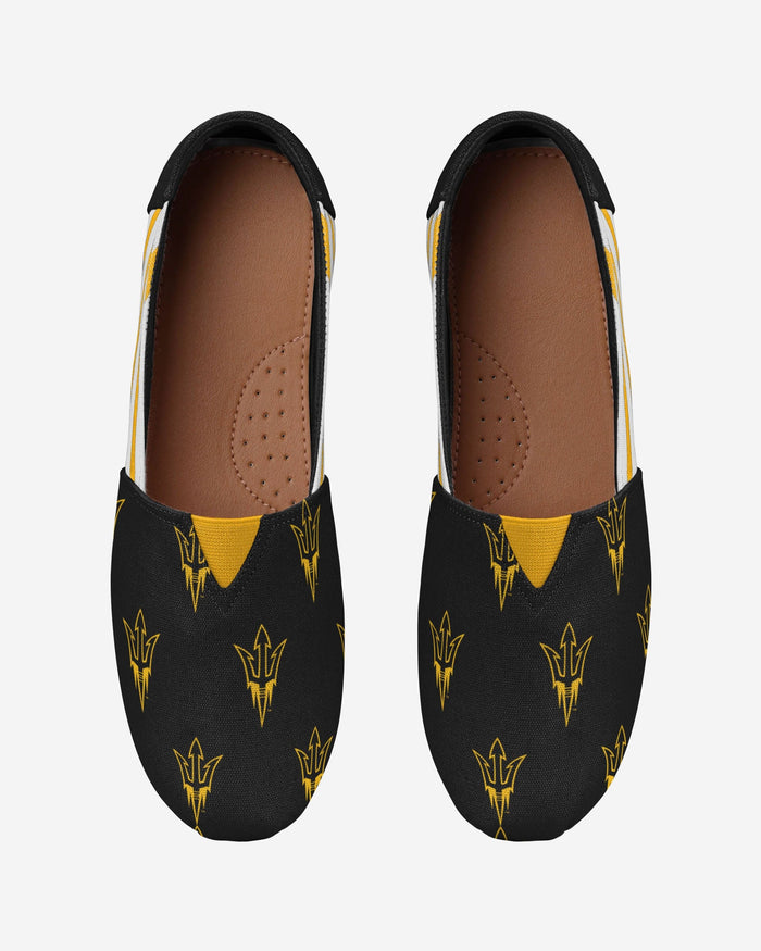 Arizona State Sun Devils Womens Stripe Canvas Shoe FOCO - FOCO.com