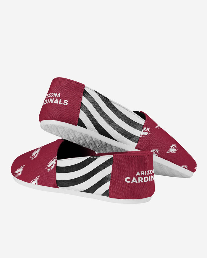 Arizona Cardinals Womens Stripe Canvas Shoe FOCO - FOCO.com