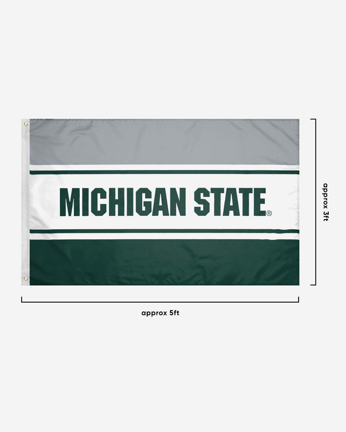 Michigan State Spartans Horizontal Flag FOCO - FOCO.com