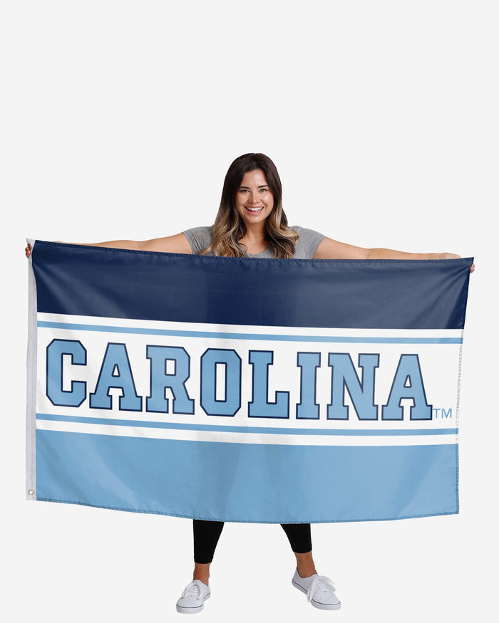 North Carolina Tar Heels Horizontal Flag FOCO - FOCO.com