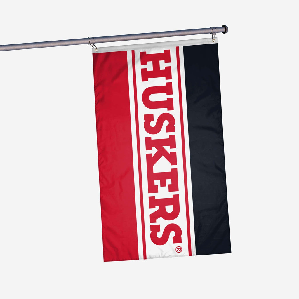 Nebraska Cornhuskers Horizontal Flag FOCO - FOCO.com