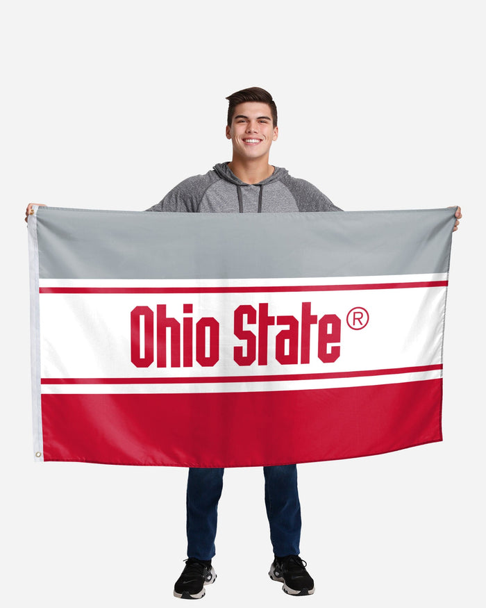 Ohio State Buckeyes Horizontal Flag FOCO - FOCO.com