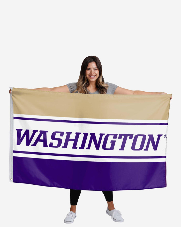 Washington Huskies Horizontal Flag FOCO - FOCO.com