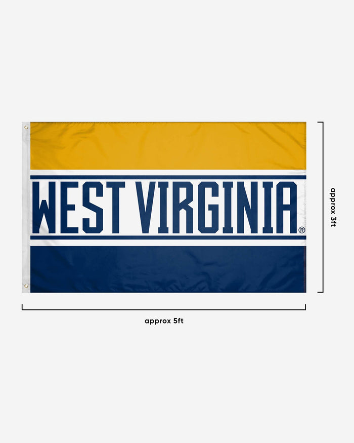 West Virginia Mountaineers Horizontal Flag FOCO - FOCO.com
