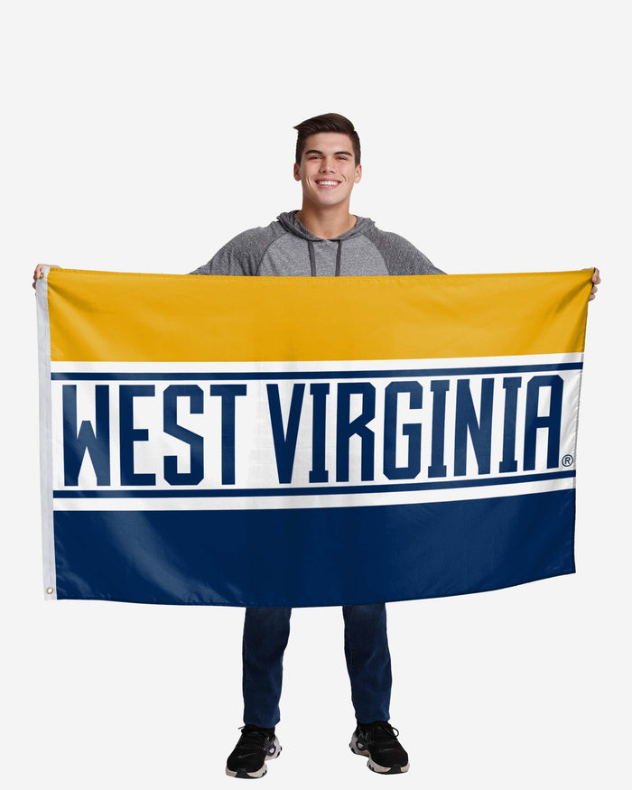 West Virginia Mountaineers Horizontal Flag FOCO - FOCO.com