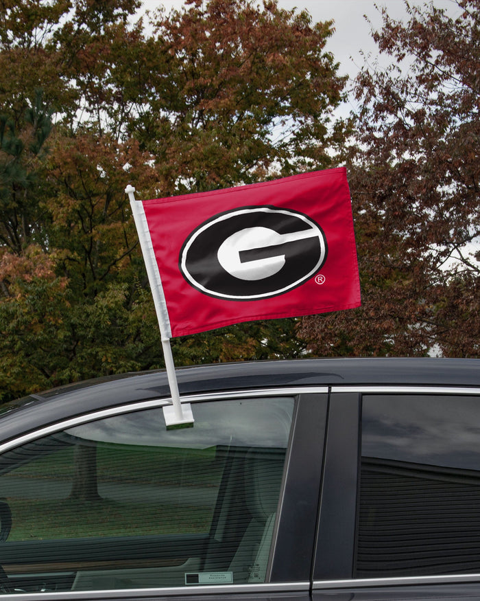 Georgia Bulldogs 2 Pack Solid Car Flag FOCO - FOCO.com