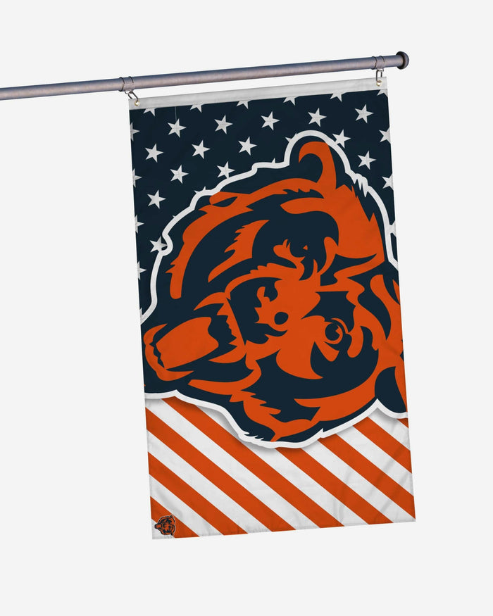 Chicago Bears Big Logo Americana Horizontal Flag FOCO - FOCO.com