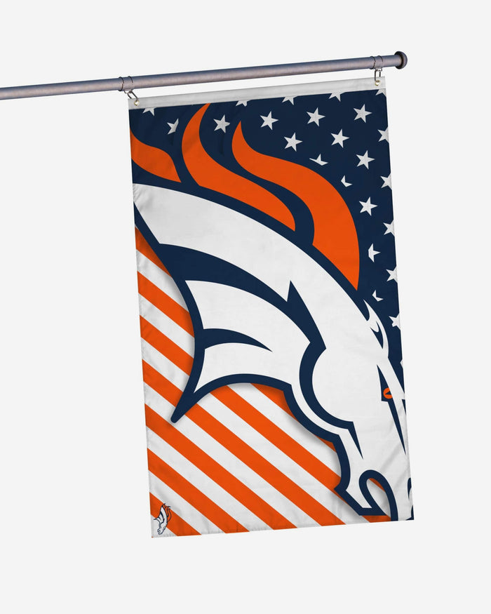 Denver Broncos Big Logo Americana Horizontal Flag FOCO - FOCO.com