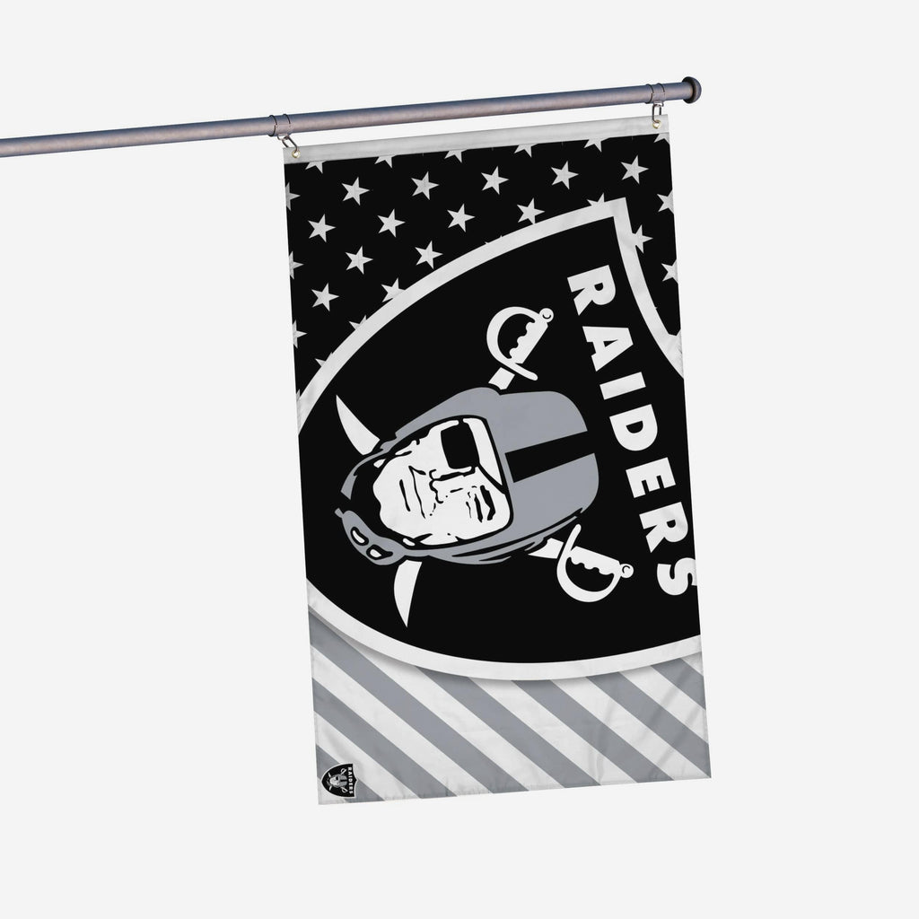 Las Vegas Raiders Big Logo Americana Horizontal Flag FOCO - FOCO.com