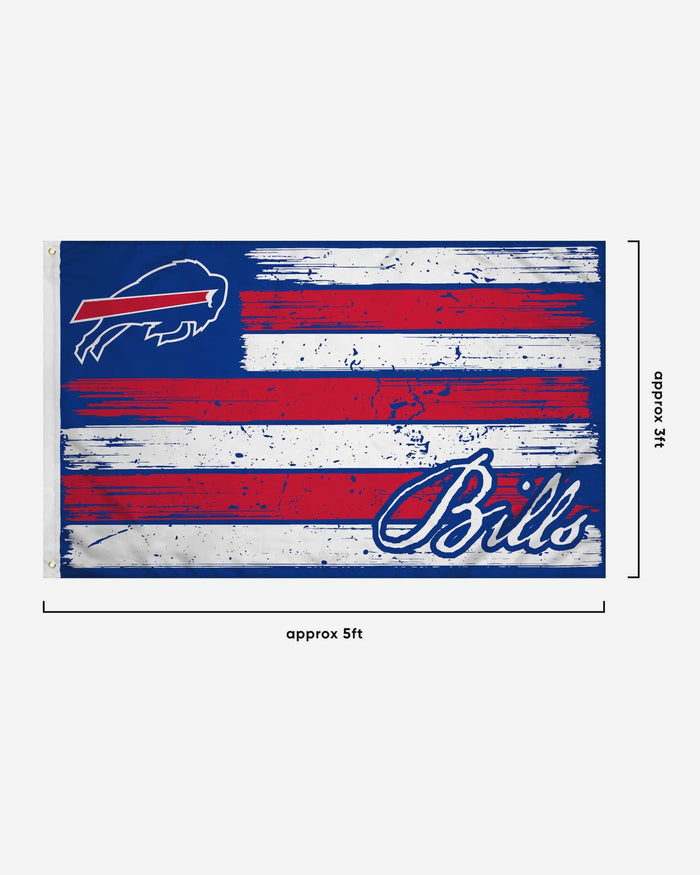Buffalo Bills Brushstroke Americana Horizontal Flag FOCO - FOCO.com