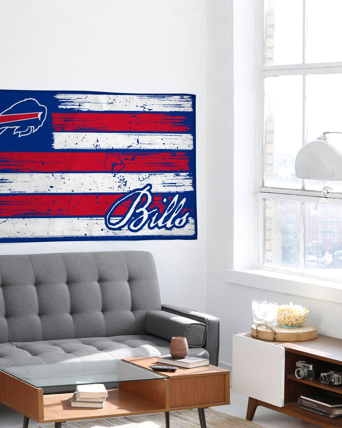 Buffalo Bills Brushstroke Americana Horizontal Flag FOCO - FOCO.com
