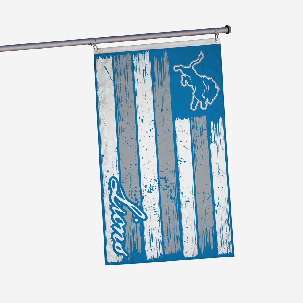 Detroit Lions Brushstroke Americana Horizontal Flag FOCO - FOCO.com