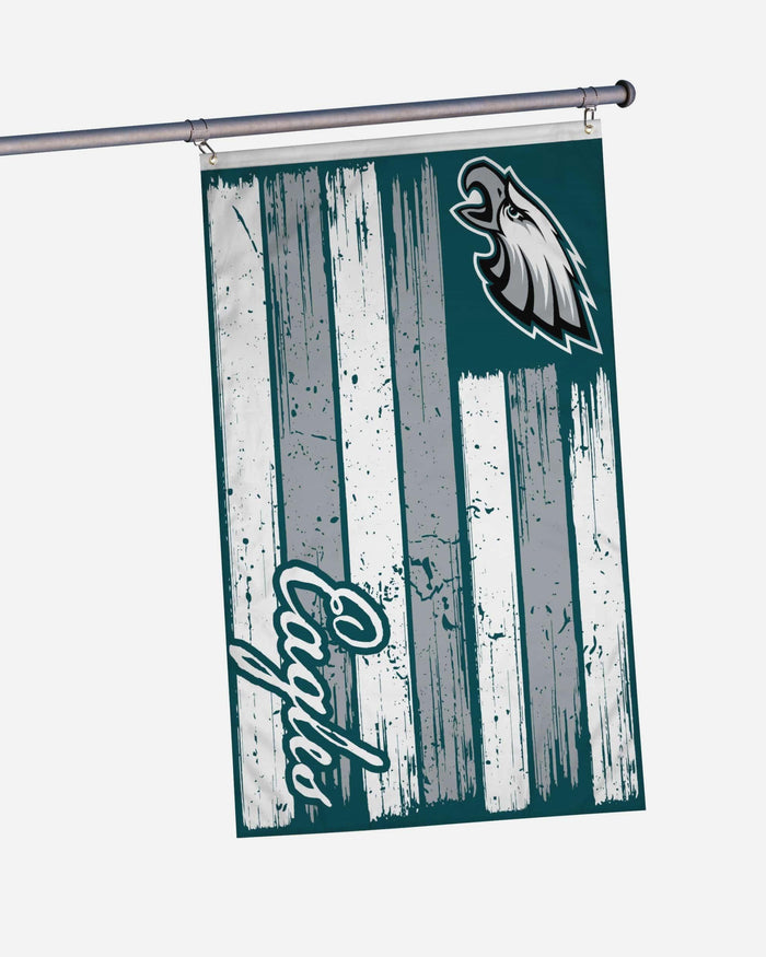 Philadelphia Eagles Brushstroke Americana Horizontal Flag FOCO - FOCO.com
