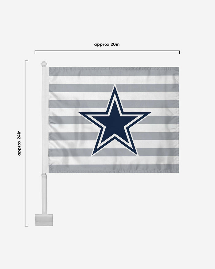 Dallas Cowboys 2 Pack Solid Americana Car Flag FOCO - FOCO.com