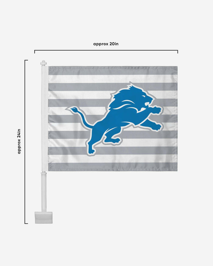 Detroit Lions 2 Pack Solid Americana Car Flag FOCO - FOCO.com