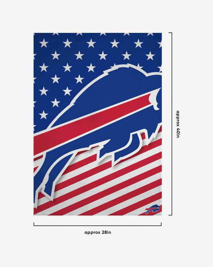 Buffalo Bills Big Logo Americana Vertical Flag FOCO - FOCO.com