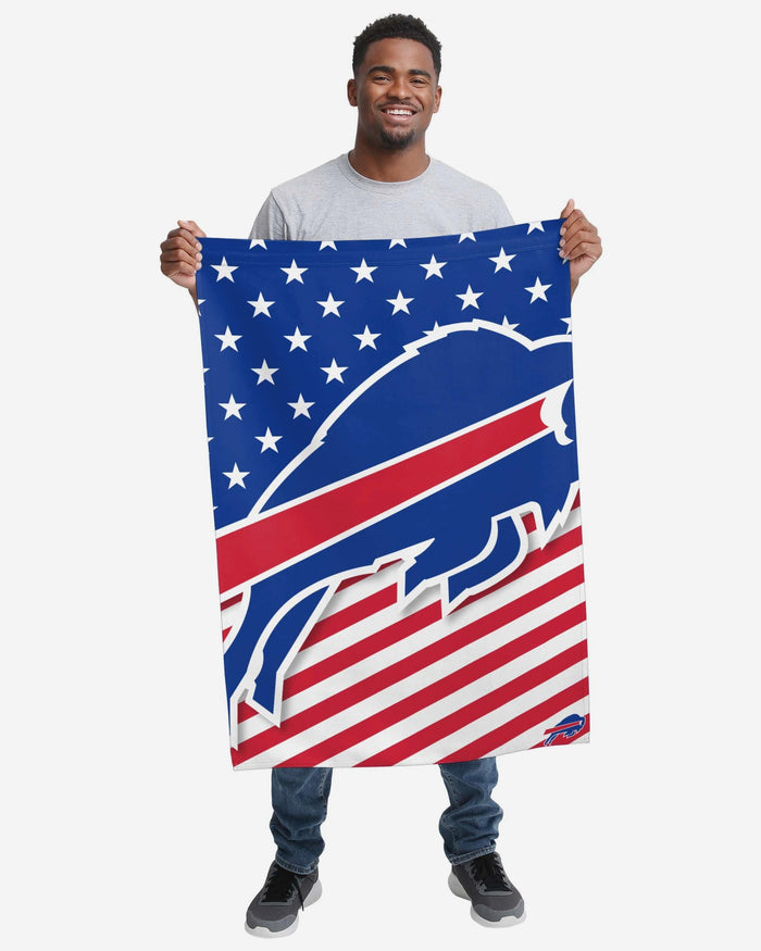 Buffalo Bills Big Logo Americana Vertical Flag FOCO - FOCO.com