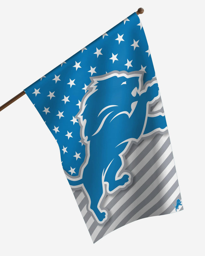 Detroit Lions Big Logo Americana Vertical Flag FOCO - FOCO.com