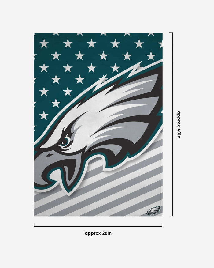 Philadelphia Eagles Big Logo Americana Vertical Flag FOCO - FOCO.com