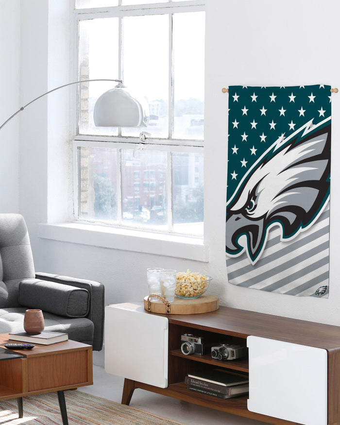 Philadelphia Eagles Big Logo Americana Vertical Flag FOCO - FOCO.com