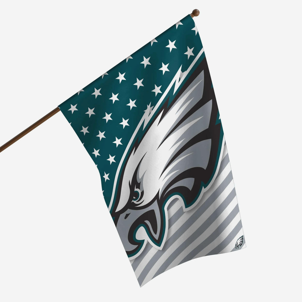 Philadelphia Eagles Big Logo Americana Vertical Flag FOCO - FOCO.com