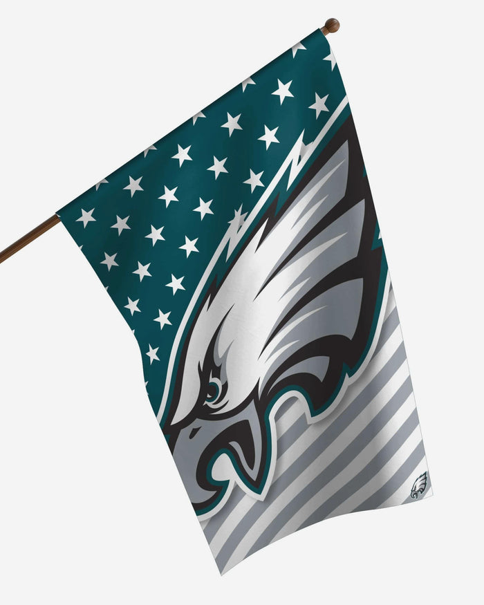 Philadelphia Eagles Big Logo Americana Vertical Flag FOCO - FOCO.com