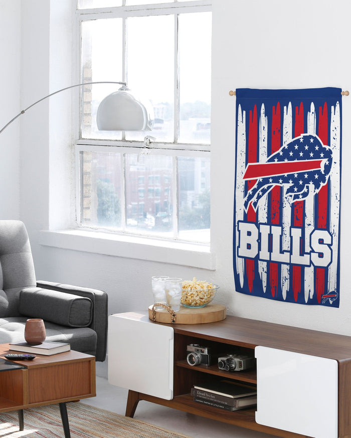 Buffalo Bills Brushstroke Americana Vertical Flag FOCO - FOCO.com