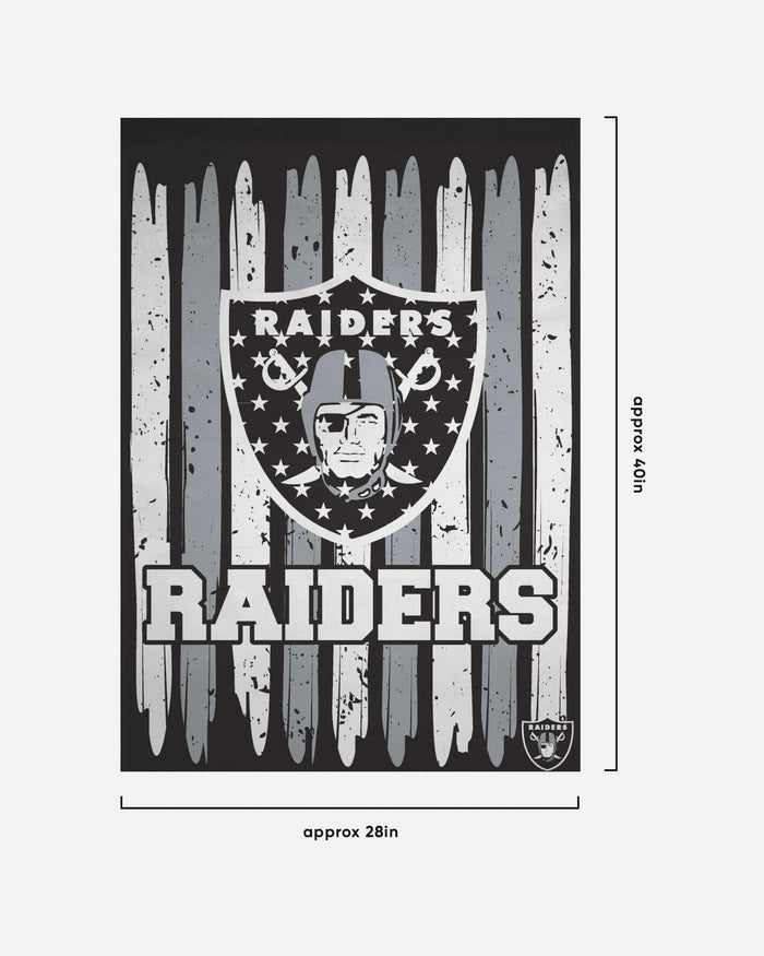Las Vegas Raiders Brushstroke Americana Vertical Flag FOCO - FOCO.com