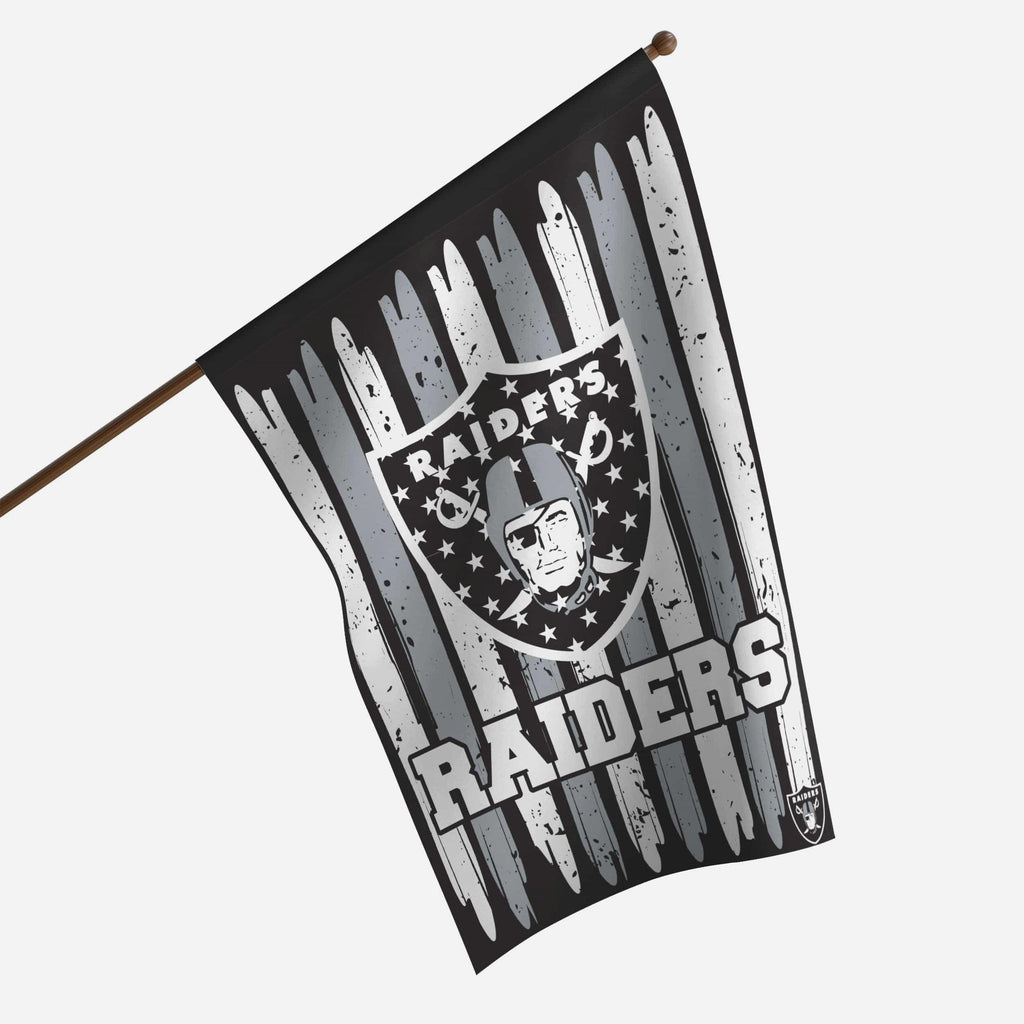 Las Vegas Raiders Brushstroke Americana Vertical Flag FOCO - FOCO.com