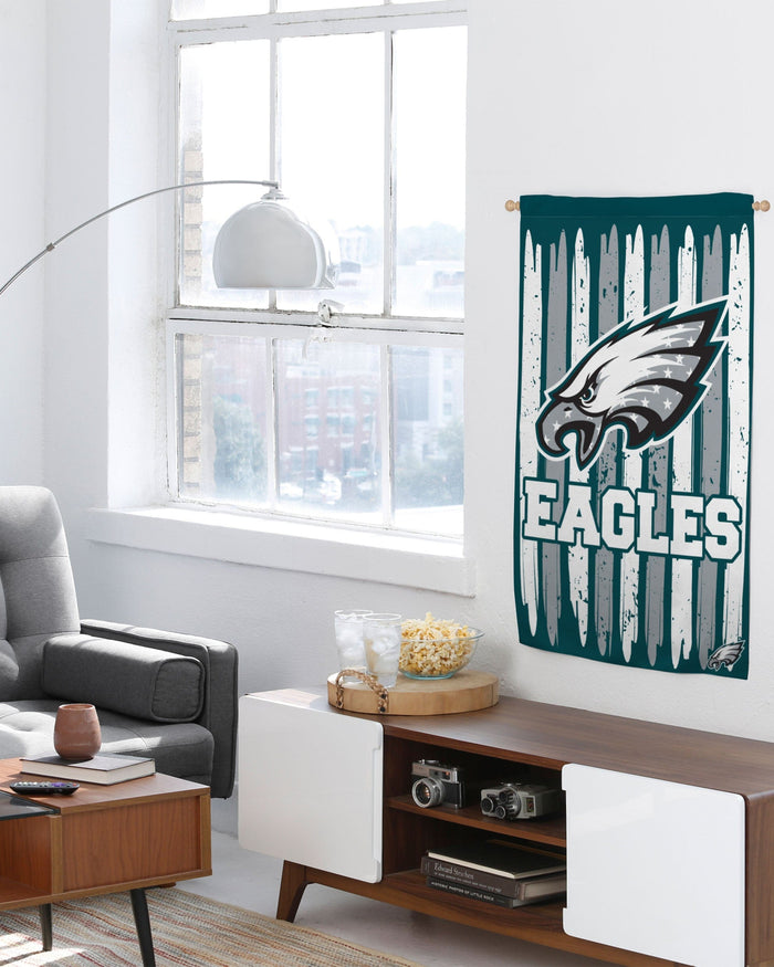 Philadelphia Eagles Brushstroke Americana Vertical Flag FOCO - FOCO.com