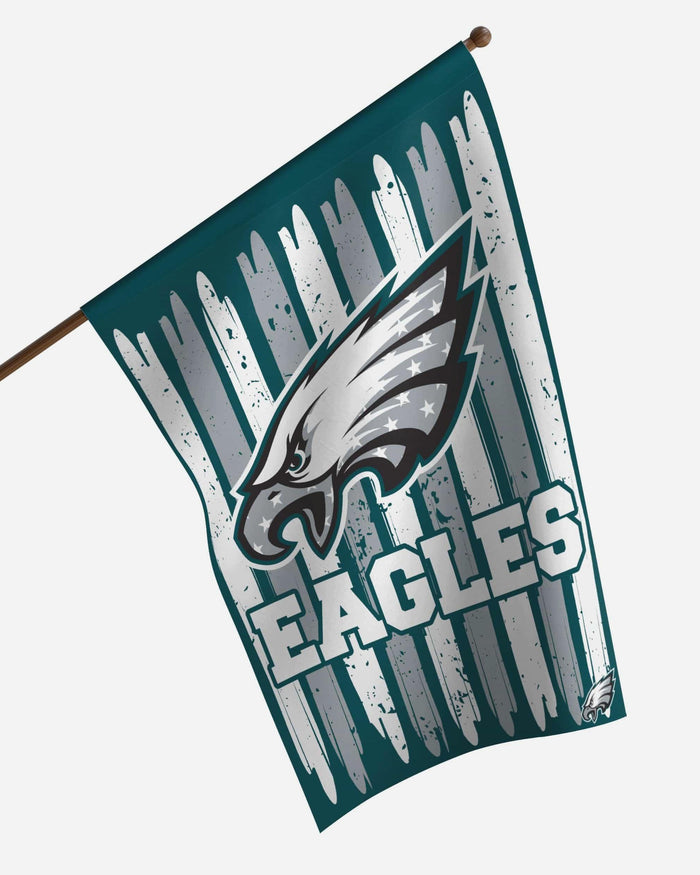 Philadelphia Eagles Brushstroke Americana Vertical Flag FOCO - FOCO.com