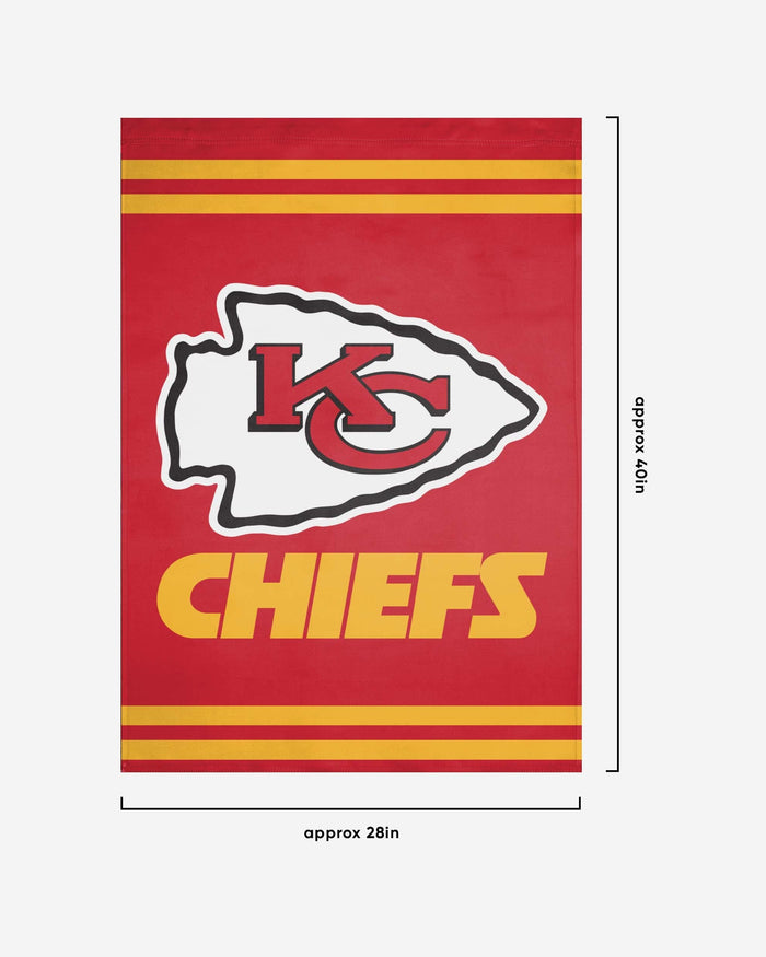 Kansas City Chiefs Big Logo Vertical Flag FOCO - FOCO.com