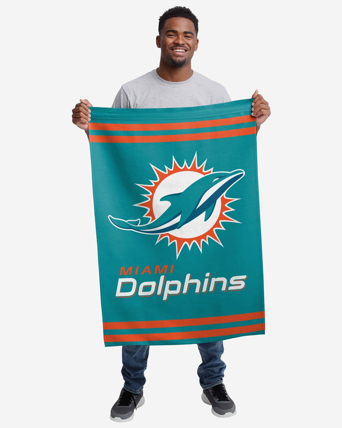 Miami Dolphins Big Logo Vertical Flag FOCO - FOCO.com