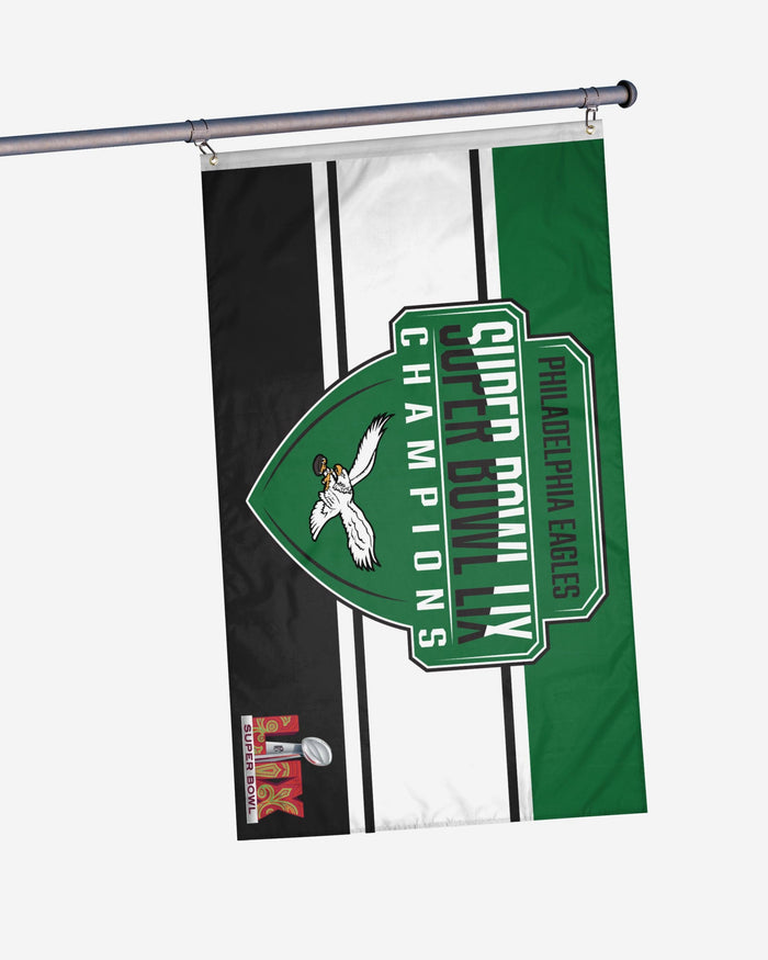 Philadelphia Eagles Super Bowl LIX Champions Kelly Green Horizontal Flag FOCO - FOCO.com