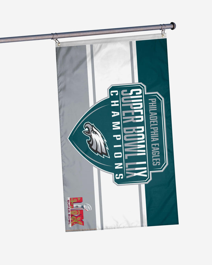 Philadelphia Eagles Super Bowl LIX Champions Horizontal Flag FOCO - FOCO.com