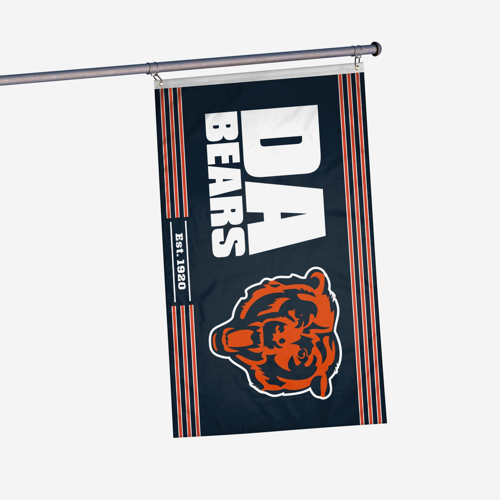 Chicago Bears Horizontal Slogan Flag FOCO - FOCO.com