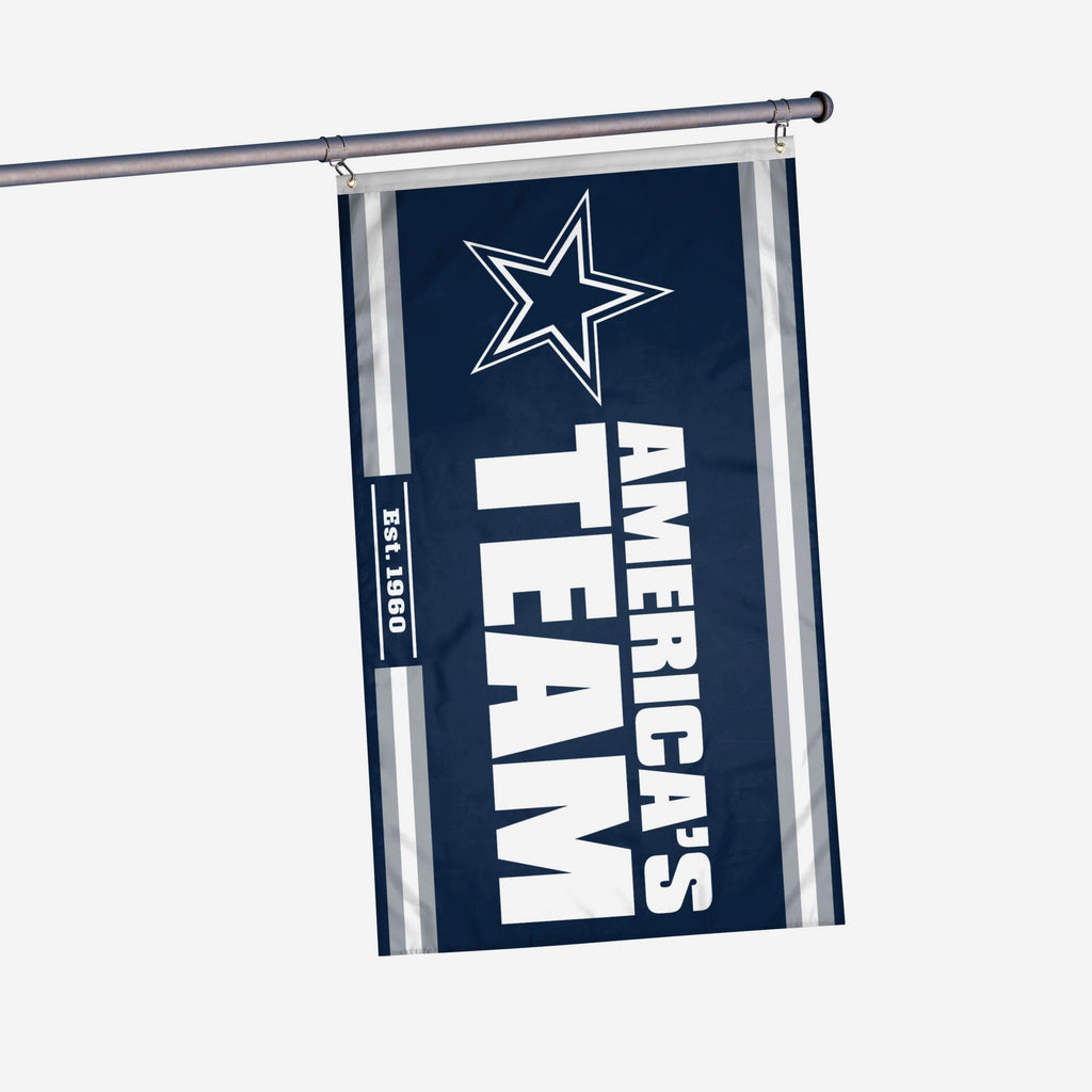 Dallas Cowboys Horizontal Slogan Flag FOCO - FOCO.com