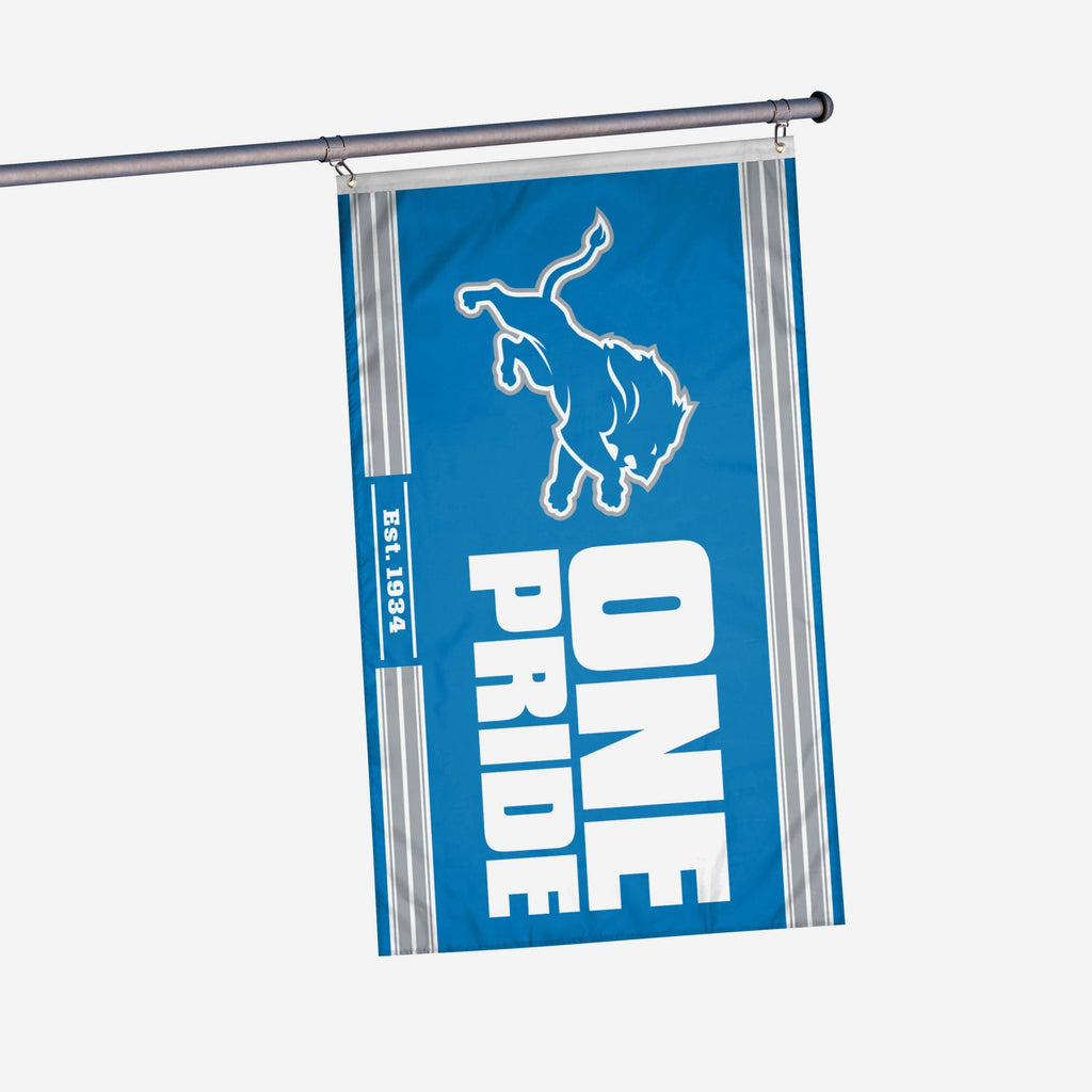 Detroit Lions Horizontal Slogan Flag FOCO - FOCO.com