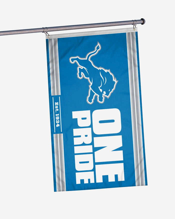 Detroit Lions Horizontal Slogan Flag FOCO - FOCO.com