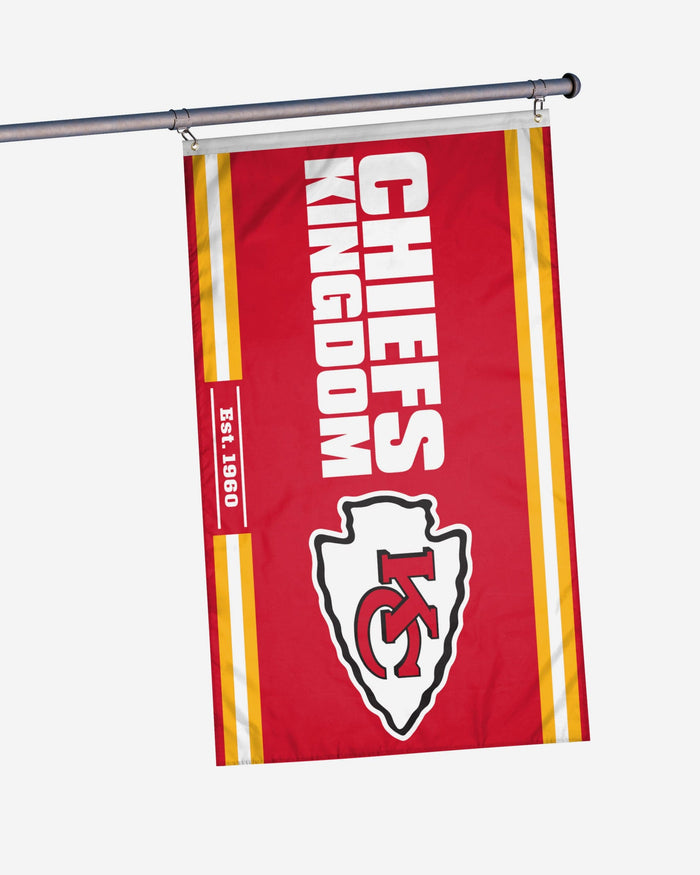 Kansas City Chiefs Horizontal Slogan Flag FOCO - FOCO.com