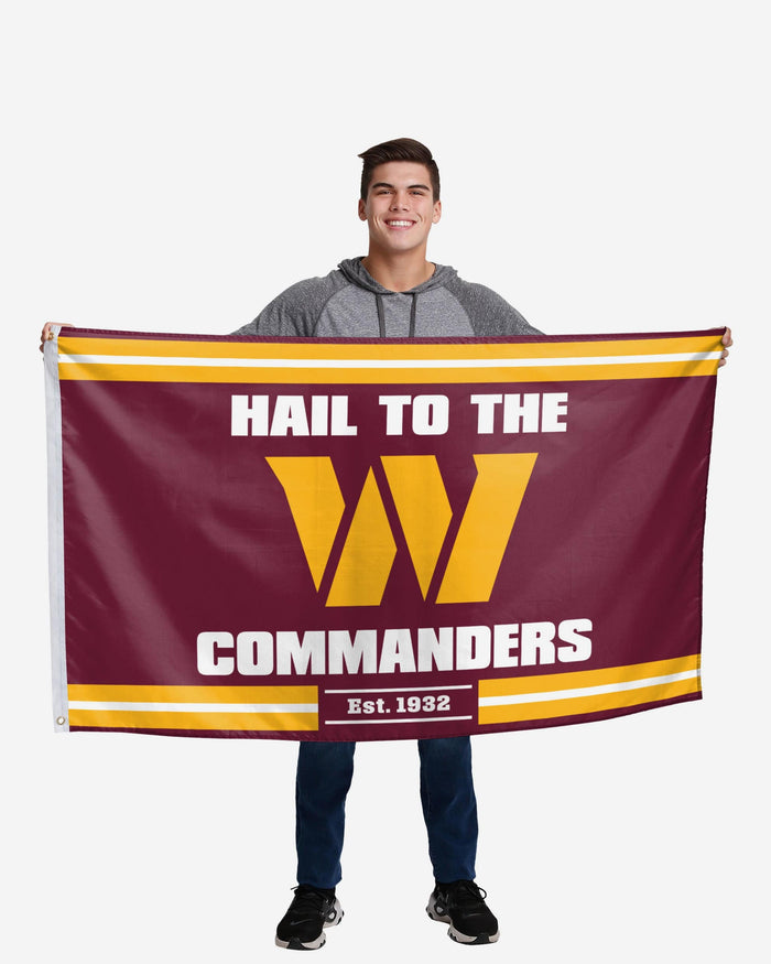 Washington Commanders Horizontal Slogan Flag FOCO - FOCO.com