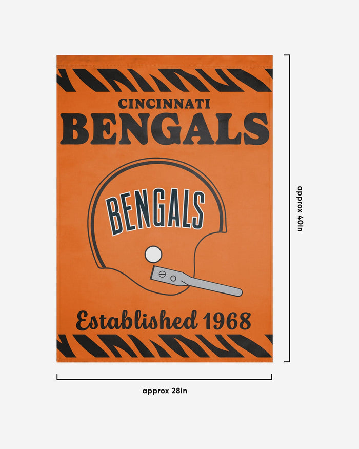 Cincinnati Bengals Vertical Retro Flag FOCO - FOCO.com