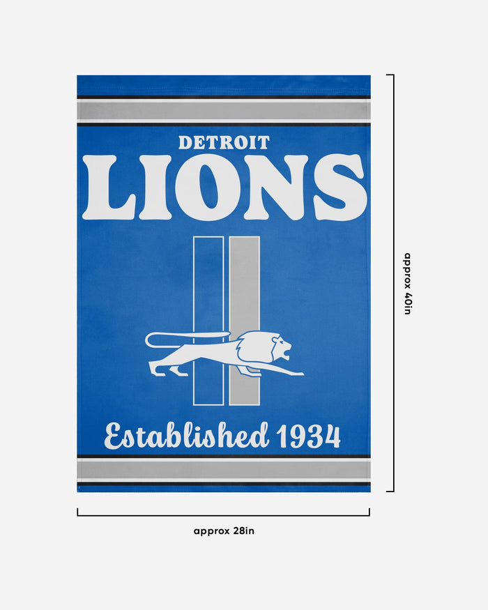 Detroit Lions Vertical Retro Flag FOCO - FOCO.com