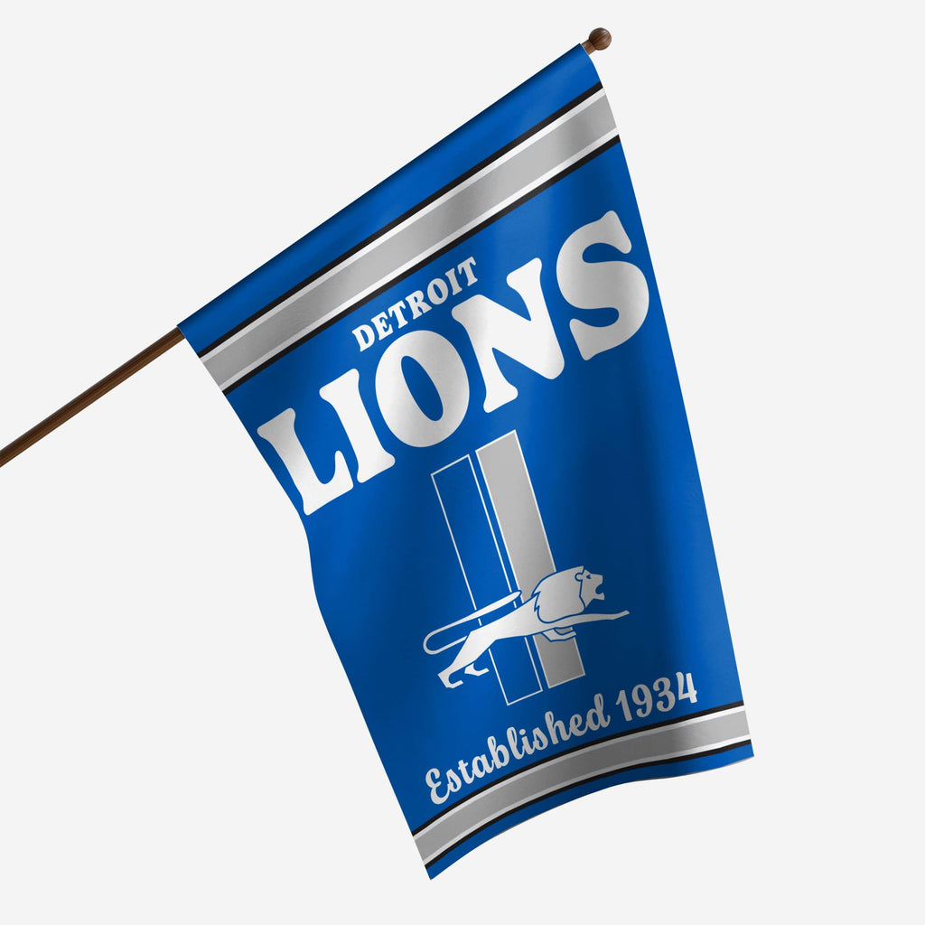 Detroit Lions Vertical Retro Flag FOCO - FOCO.com