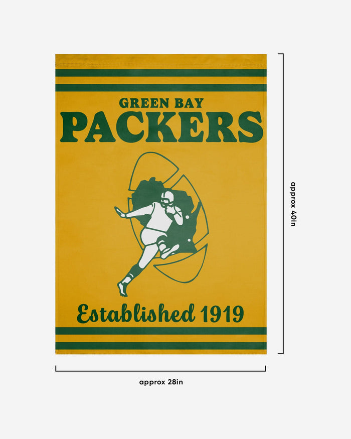 Green Bay Packers Vertical Retro Flag FOCO - FOCO.com