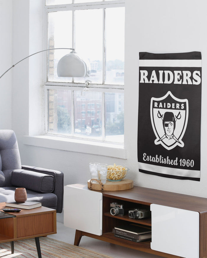 Las Vegas Raiders Vertical Retro Flag FOCO - FOCO.com