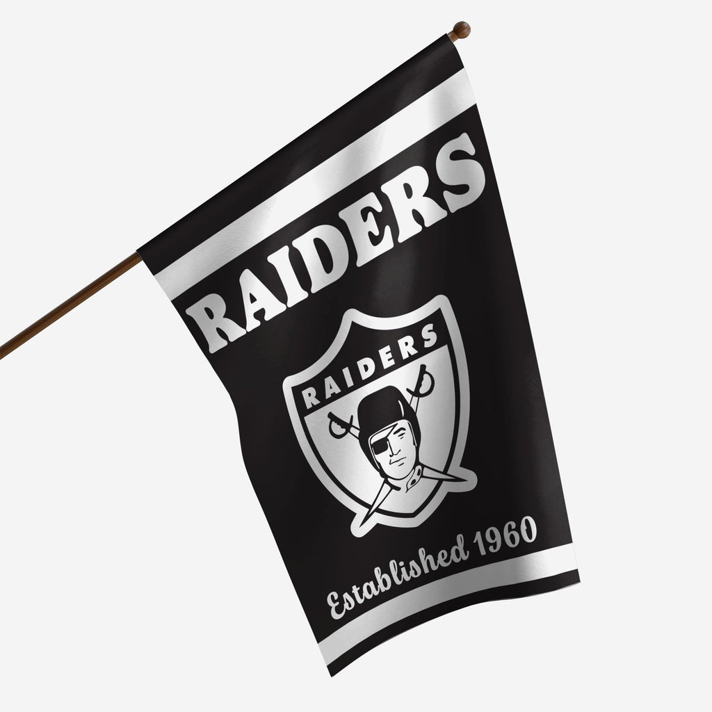 Las Vegas Raiders Vertical Retro Flag FOCO - FOCO.com